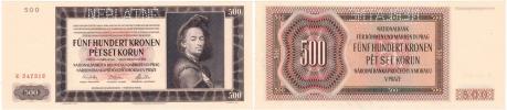 500 Koruna 1942 - 1.vyd.- série E