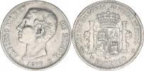 5 Pesetas 1876 DE-M KM 74