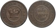 Velká Británie. 1 penny 1811. Birmingham and Neath, crown copper company. Cu 36 mm. Withers-226, Wareickshire-49. n. hry