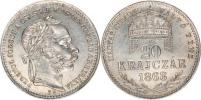 20 kr. 1868 KB - MAGYAR KIRÁLYI      "R"