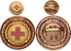 Odznak "Červený kříž"    bronzový  +klopová miniatura