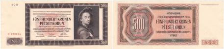 500 Koruna 1942 - 1.vyd.- série H