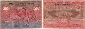 500 Koruna 1919 - falzum Meszáros