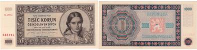 1000 Koruna 1945