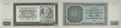 1000 Koruna 1942 - 2.vyd. - sér.Ec