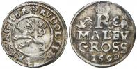 Malý groš 1590 Praha - Ercker. HN-21, opis 7a (.D:G - R.). n. nedor.