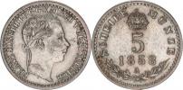 5 kr. 1858 A_tém.