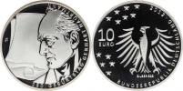 10 Euro 2012 J - Gerhart Hauptmann Ag 625 16 g KM 312a kapsle