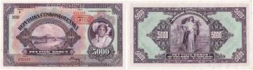 5000 Koruna 1920 - přetisk