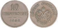 10 Centesimi 1852 V_dr.hr. na rev.