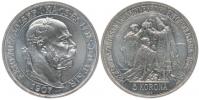 5 Koruna 1907 KB - korunovační - značená novoražba U-P