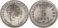 5 kr. 1859 M         "R"_hlava mělce ražená