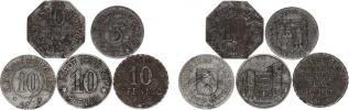 Trier - 10 Pf. 1919; +Bochum - 10 Pfennig 1918; +Ziegenhals - 10