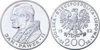 200 Zlotých 1982 - Jan Pavel II.