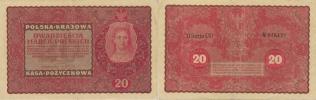 20 Marek  1919   II. serja CU       Pick 26