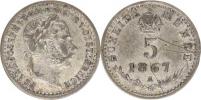 5 kr. 1867 A       "RR"_2x ryska