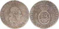 40 Schilling (2/3 Daler Specie) 1787 B MF          KM 135    "RR"